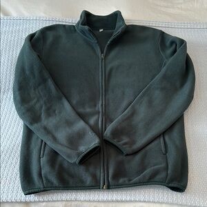 Uniqlo Green Zip-Up Fleece jacket